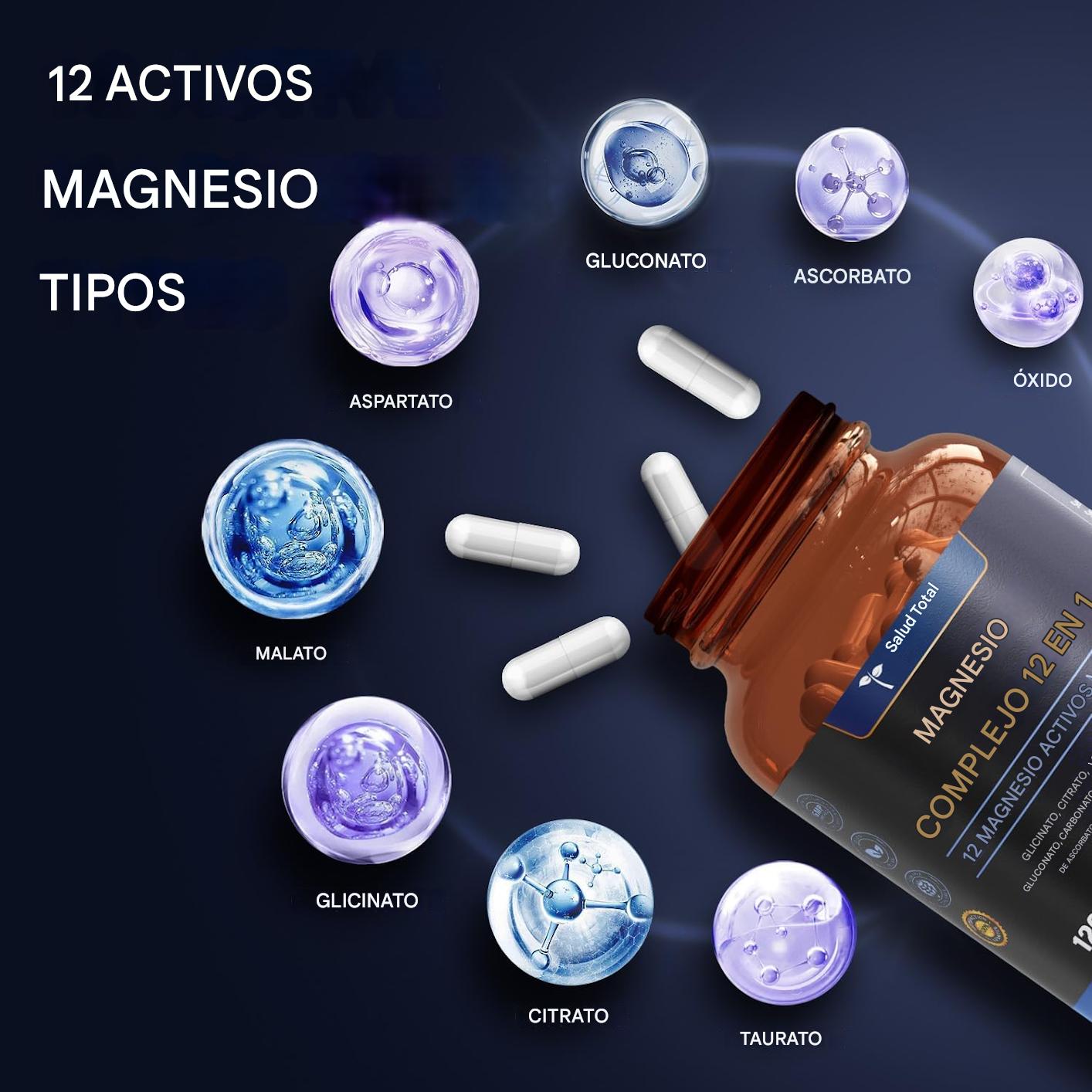 MAGNESIO 12 EN 1  CON 30 CAPSULAS