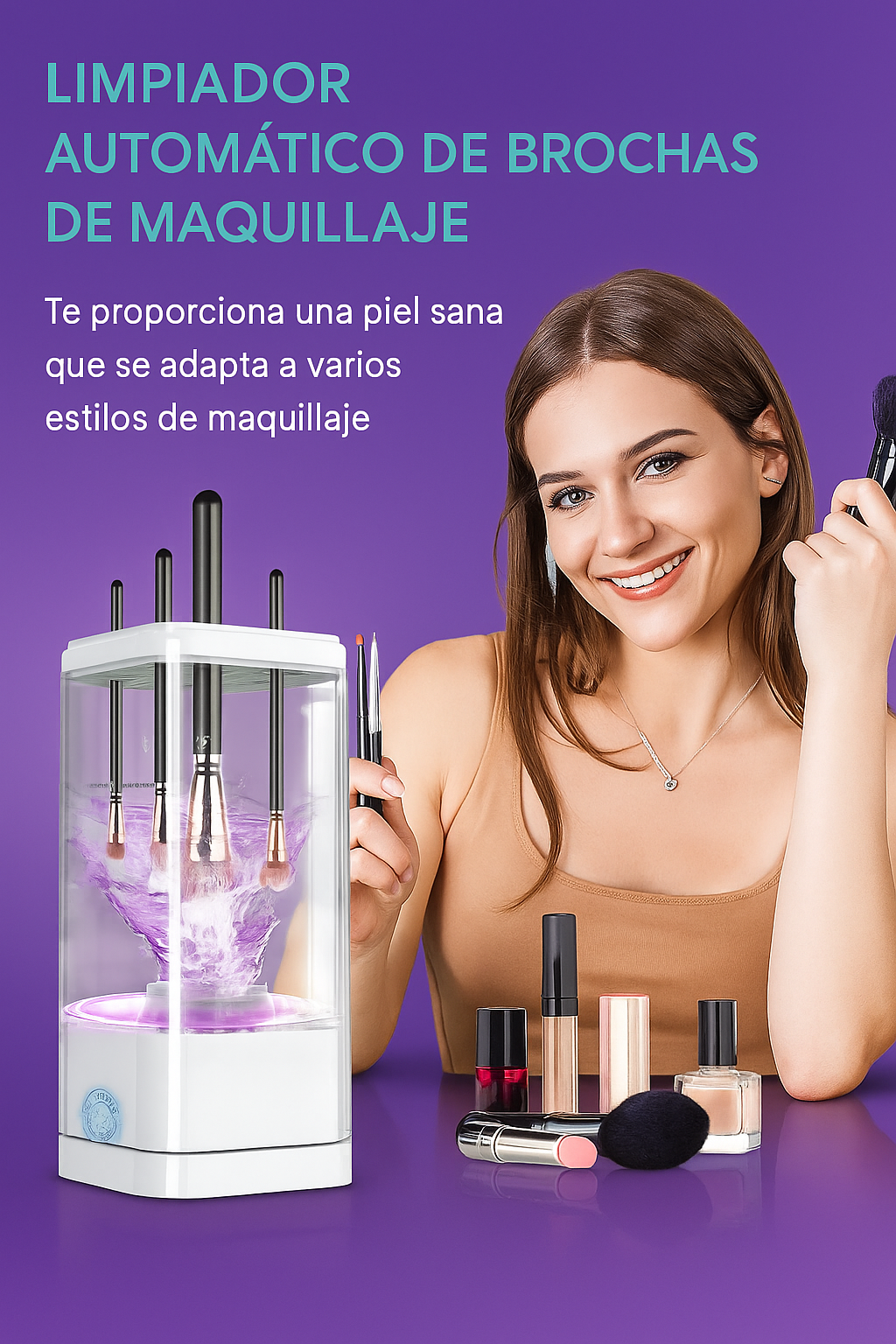 Limpiador De Brochas De Maquillaje