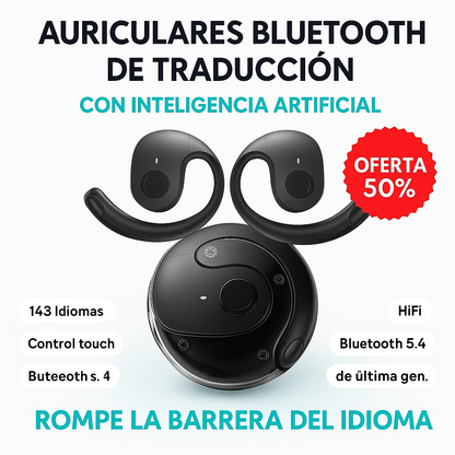 Audífonos Traductores  +140 Idiomas para aprender